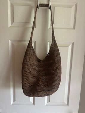 Helen Kaminski Brown Woven Shoulder Bag